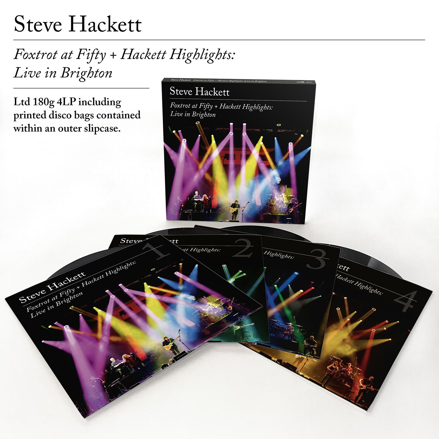 Levně Steve Hackett Foxtrot at Fifty + Hackett Highlights: Live in Brighton 4-LP standard