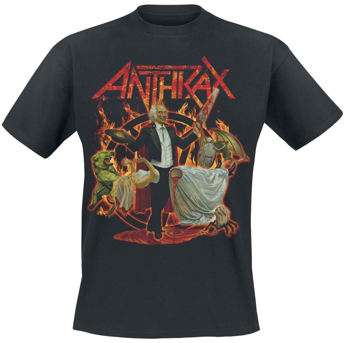 Anthrax T-Shirt - Fiery Magician - S bis 5XL - für Männer - Größe S - schwarz  - EMP exklusives Merchandise!