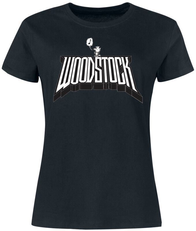 T-Shirt - Woodstock - Music - S bis 3XL - für Damen - Größe 3XL - schwarz - EMP exklusives Merchandise! - Frauen - female
