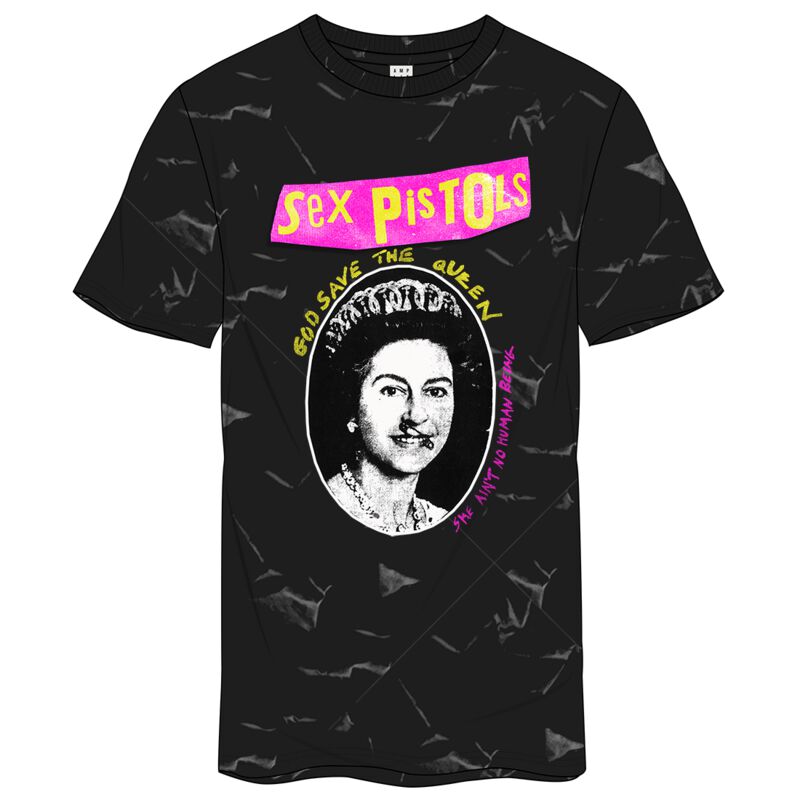 T-Shirt - Amplified Collection - God Save The Queen Logo - XS bis XXL - für Männer - Größe M - multicolor - Lizenziertes Merchandise! - Männer -