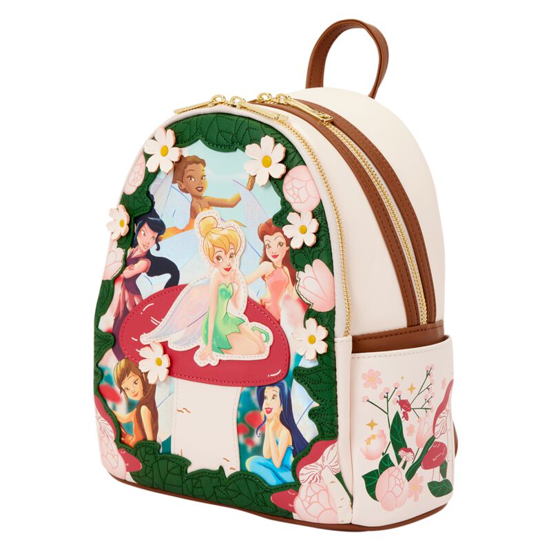 Disney - Disney Mini-Rucksack - Loungefly - Tinkerbell and Friends - multicolor  - Lizenzierter Fanartikel