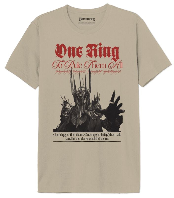 3664794761966 - Ring Rules Them All T-Shirt sand in M