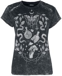 T-Shirt mit Alchemy Print, Gothicana by EMP, T-Shirt