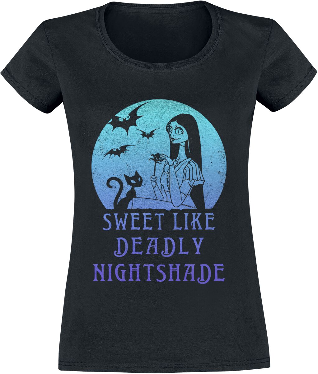 The Nightmare Before Christmas Sally Moon T-Shirt schwarz