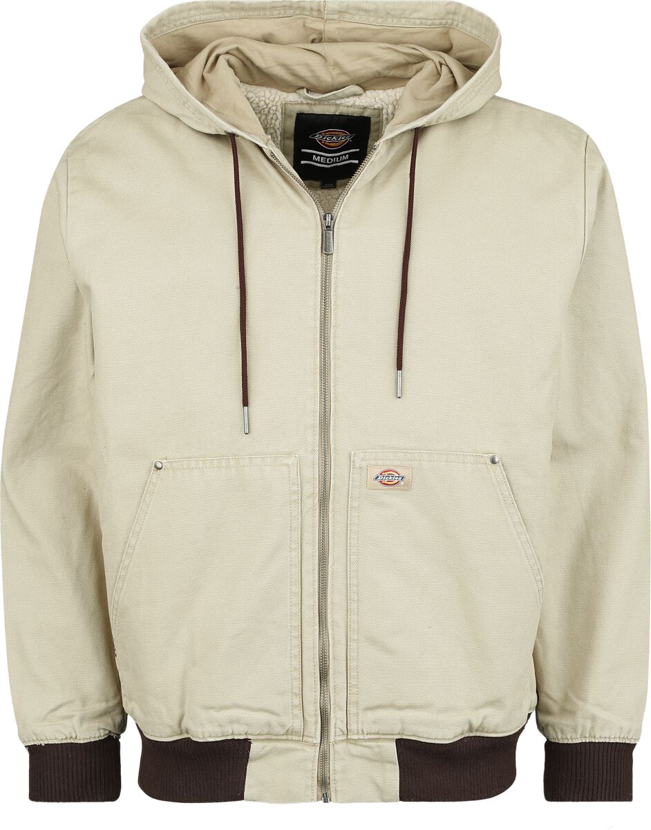 Image of Giacca di mezza stagione di Dickies - Hooded duck canvas jacket - S a XXL - Uomo - sabbia