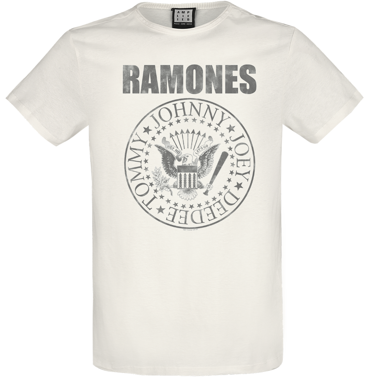 Ramones - Amplified Collection - Vintage Shield - T-Shirt - weiß