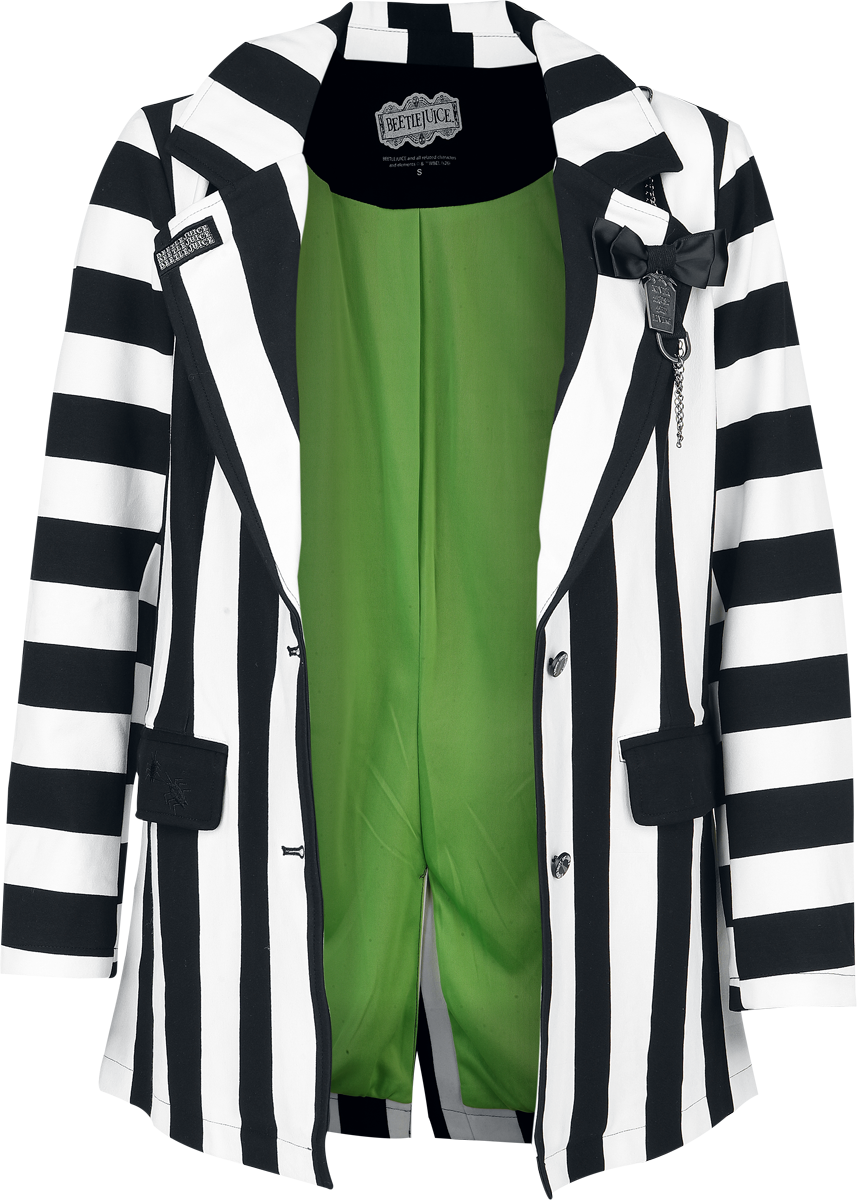 4068143333382 - Never Trust the Living Blazer schwarz weiß in XXL 4068143333382 - Never Trust the Living Blazer schwarz weiß in XXL