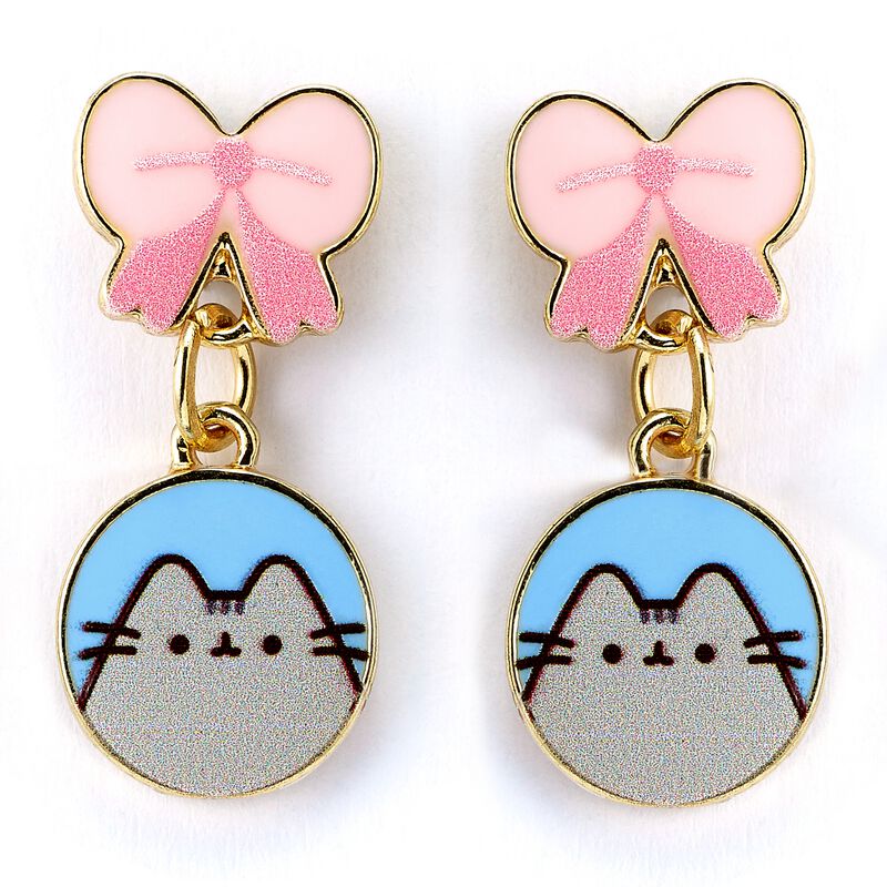 5055583453342 - Ohrringe Pusheen Drop Pink Bows