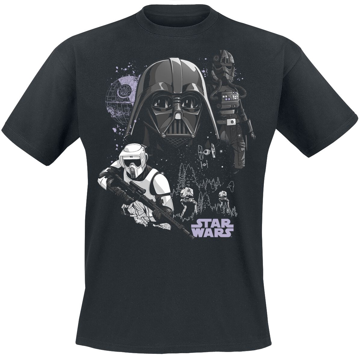 Star Wars T-Shirt - Battle Of Endor - S bis XXL - für Männer - Größe XL - schwarz  - EMP exklusives Merchandise!