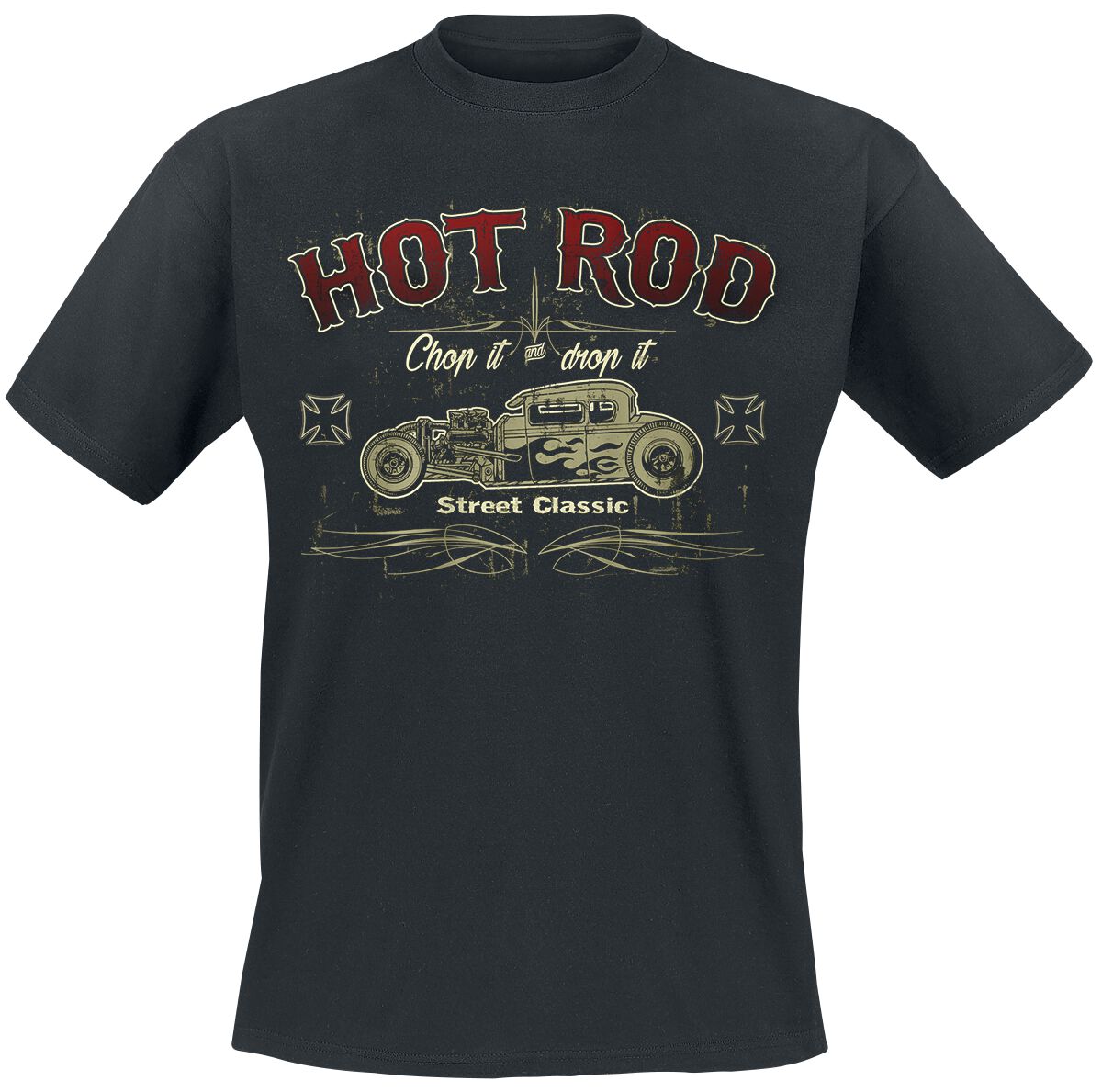 Hot Rod Street Classic T-Shirt schwarz