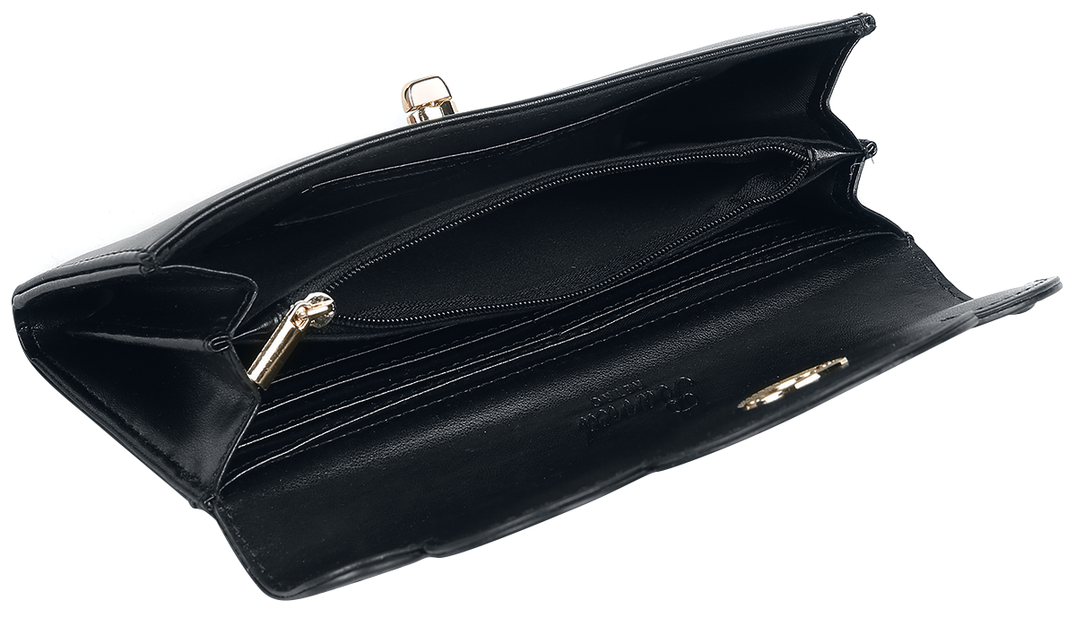 Banned Retro Scalloped Geldbörse schwarz