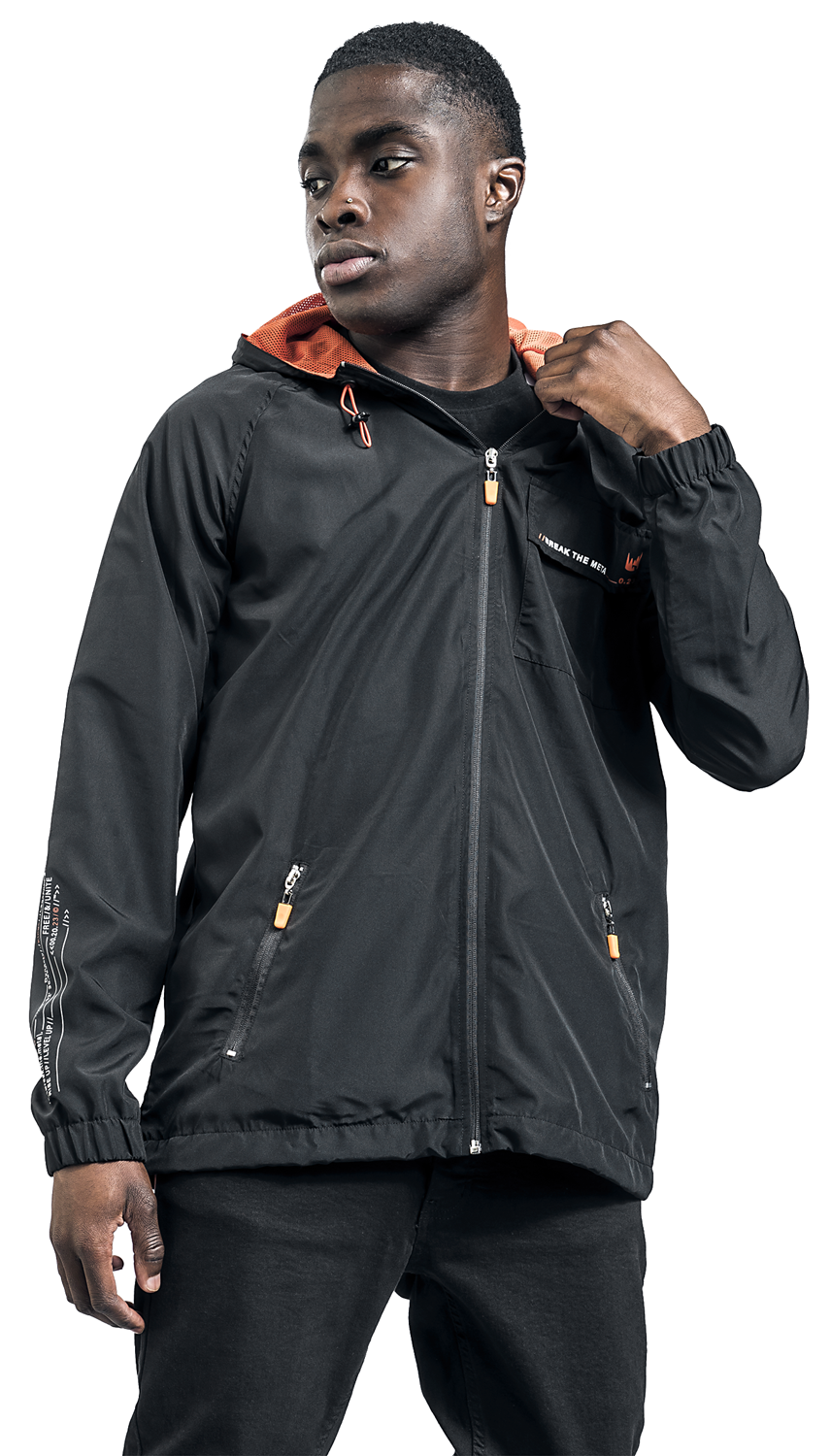 LEC Break The Meta Windbreaker schwarz orange