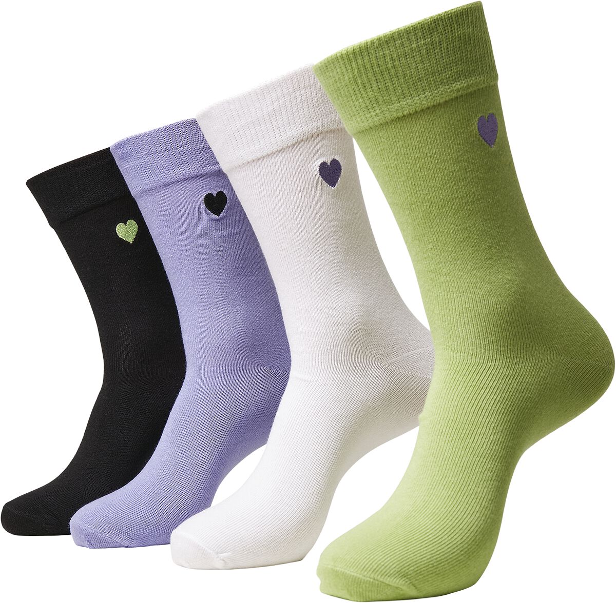 Urban Classics Heart Socks 4-Pack Socks multicolour
