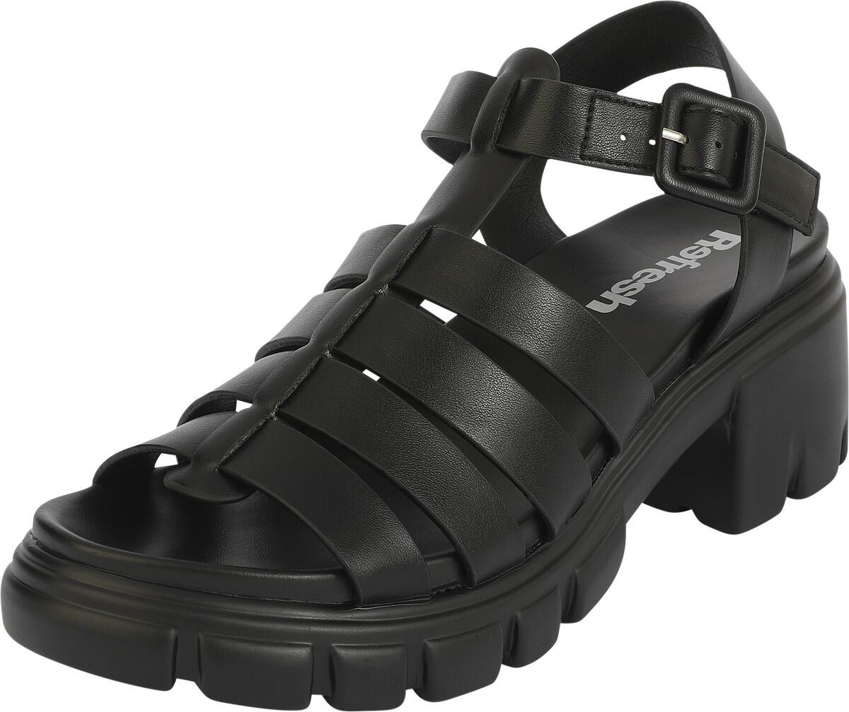 Refresh - Rockabilly Sandale - Sandale mit Absatz - EU36 bis EU41 - für Damen - Größe EU38 - schwarz