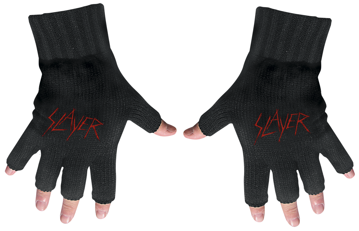 Slayer  Fingerless gloves - Logo - black