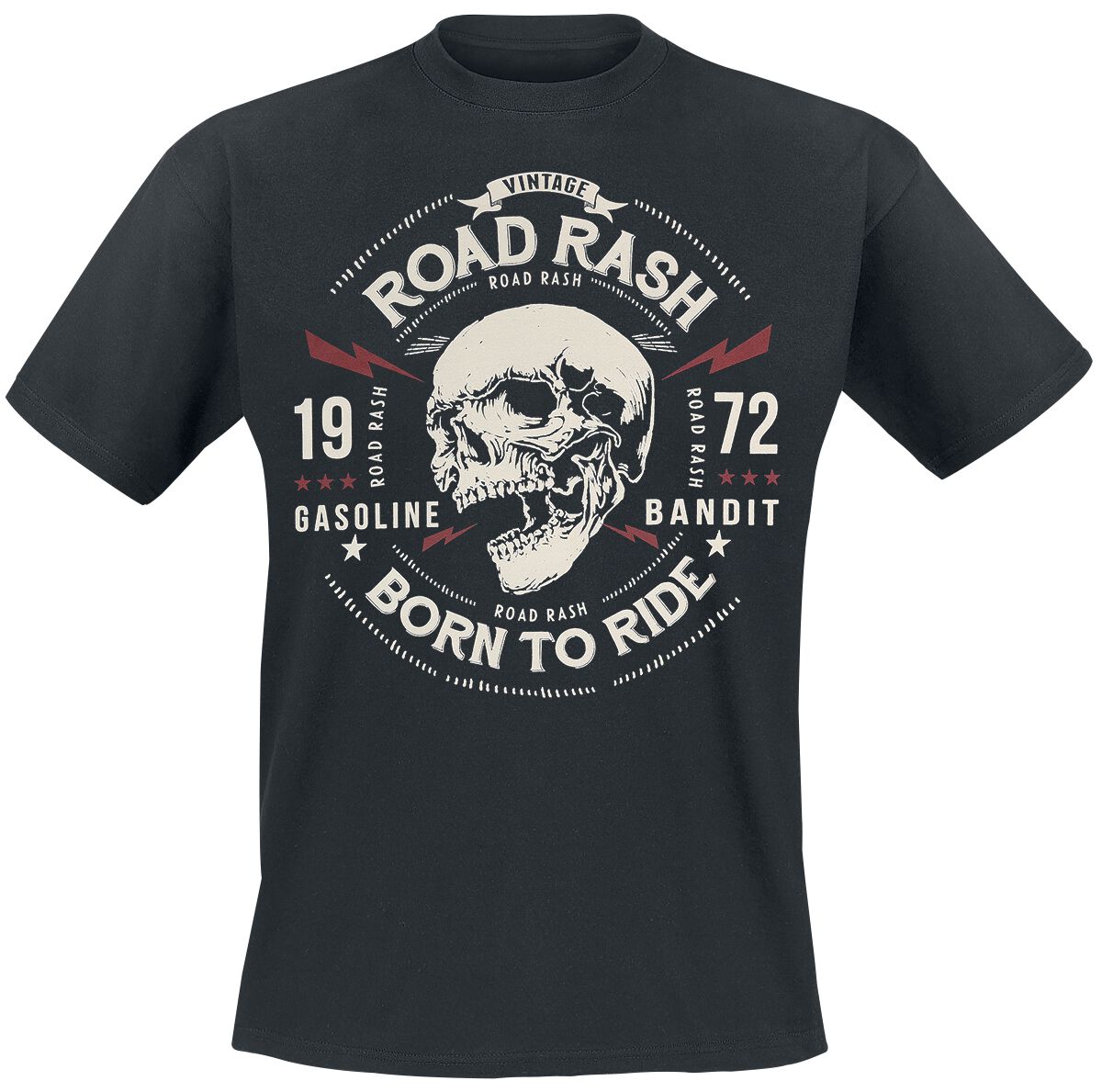 Gasoline Bandit - Rockabilly T-Shirt - Road Rash II - S bis 4XL - für Männer - Größe S - schwarz
