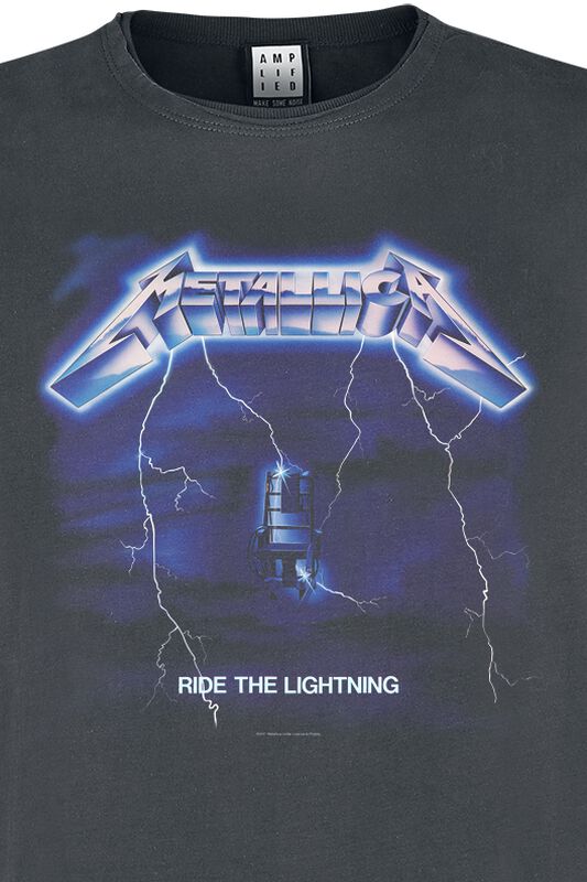 Männer Bekleidung Amplified Collection - Ride The Lightning| Metallica T-Shirt