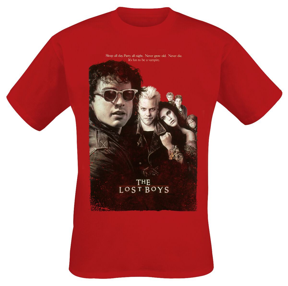 Poster T-Shirt rot von The Lost Boys