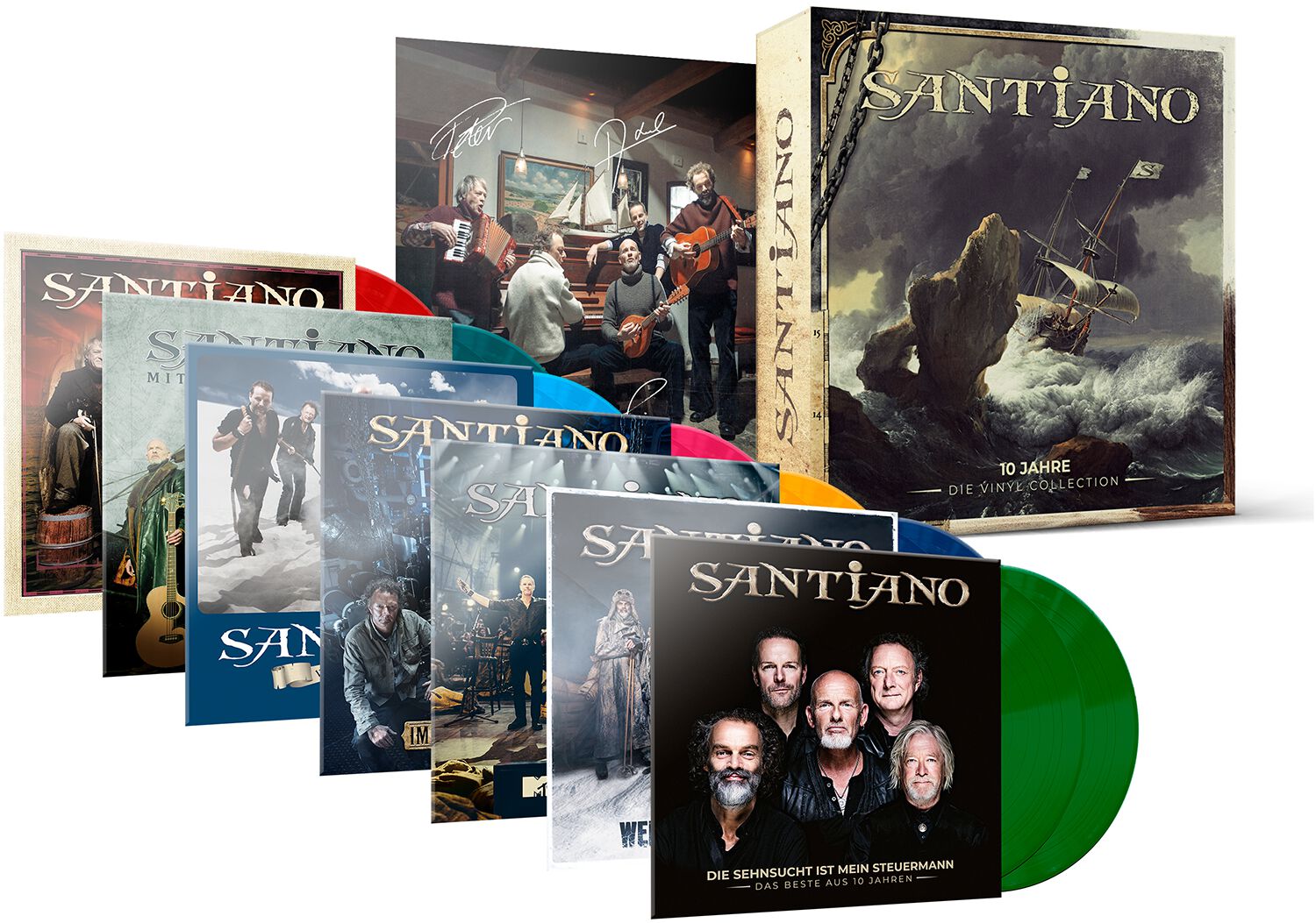 Levně Santiano 10 Jahre - Die Vinyl Collection 15-LP barevný