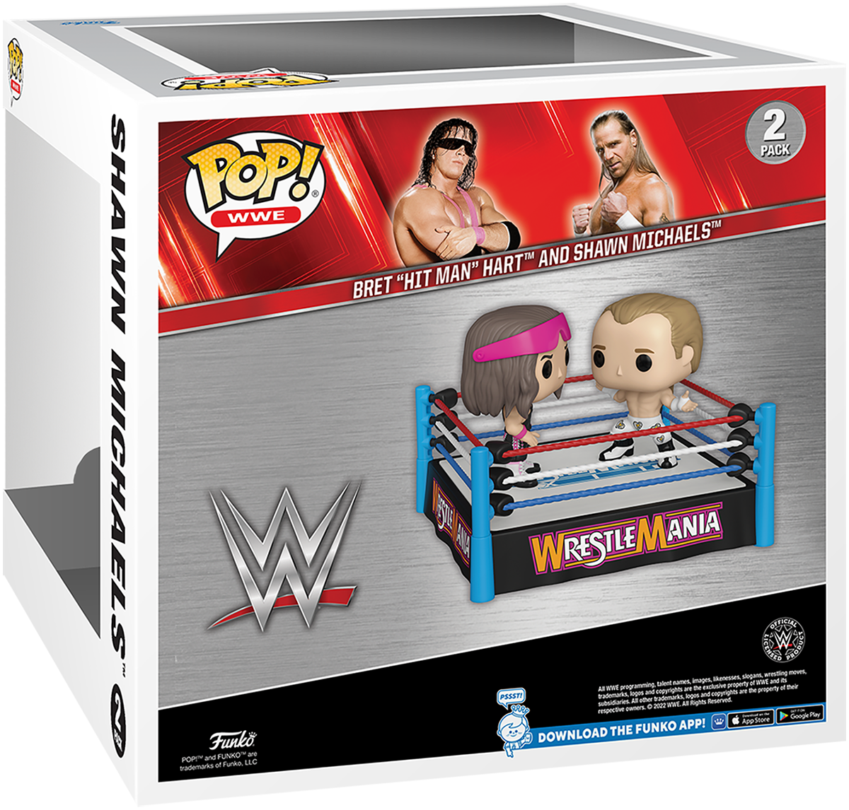 WWE Bret Hit Man Hart and Shawn Michaels  (Pop! Moment) 2 Pack Vinyl Figur Funko Pop! multicolor