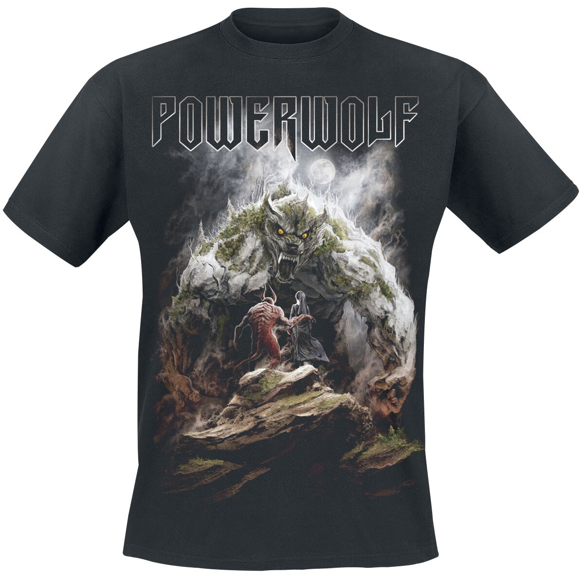 Levně Powerwolf Stonewolf Tričko černá