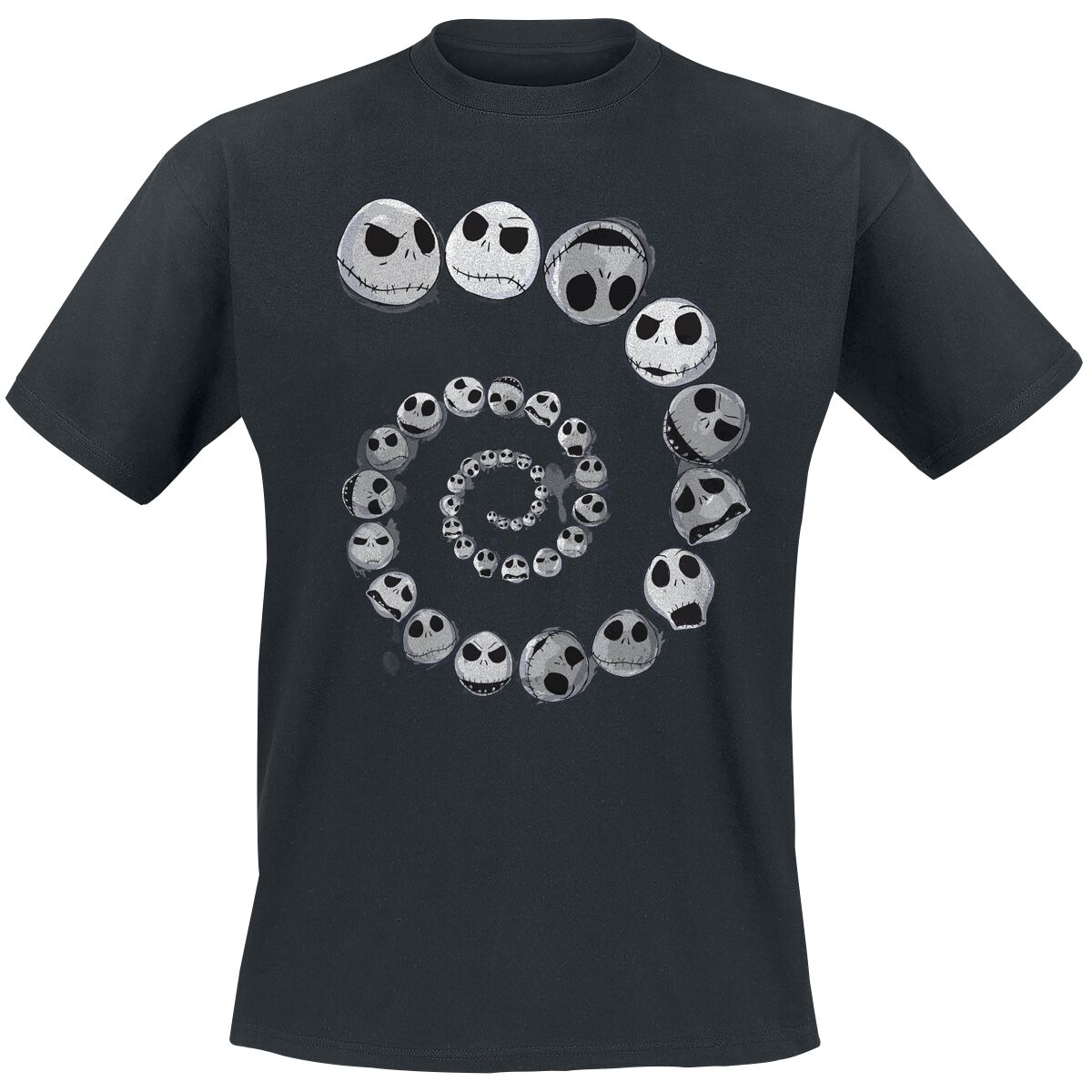 The Nightmare Before Christmas Jack Emotions T-Shirt schwarz The Nightmare Before Christmas Jack Emotions T-Shirt schwarz