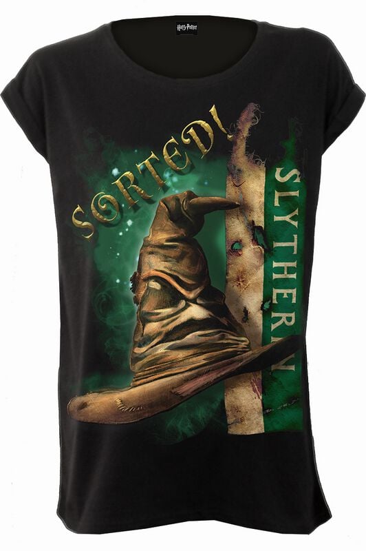 5056711243392 - Slytherin Hat T-Shirt schwarz in L