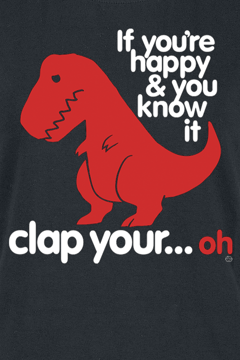 Goodie Two Sleeves Sad T-Rex T-Shirt schwarz