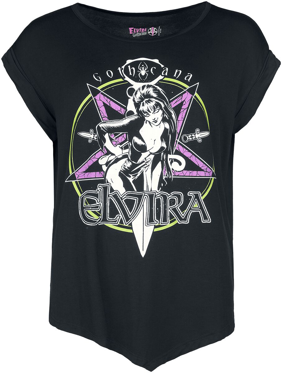 Gothicana by EMP - Gothic T-Shirt - Gothicana X Elvira T-Shirt - S bis 4XL - für Damen - Größe 3XL - schwarz