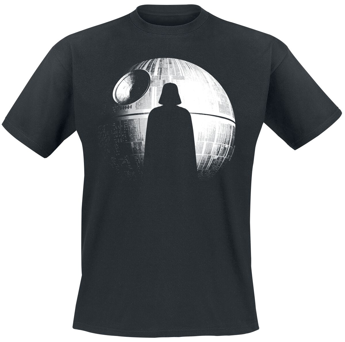 Star Wars T-Shirt - Rogue One - Death Star - S bis L - für Männer - Größe S - schwarz  - Lizenzierter Fanartikel