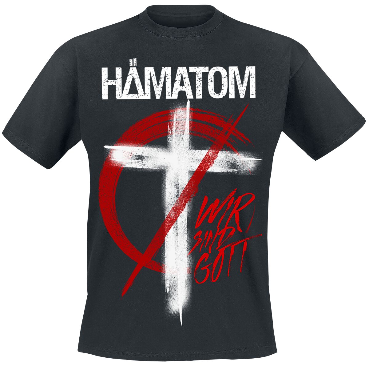 Hämatom T-Shirt - Wir sind Gott - S - für Männer - Größe S - schwarz  - Lizenziertes Merchandise!