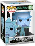 Hologram Rick Clone Vinyl Figur 659, Rick And Morty, Funko Pop!