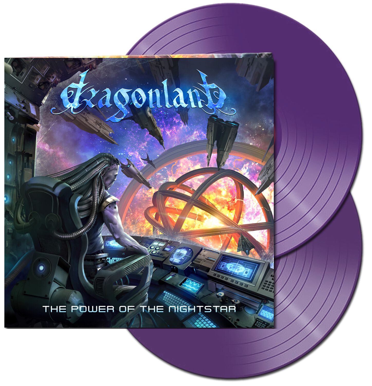 Levně Dragonland The power of the nightstar 2-LP barevný