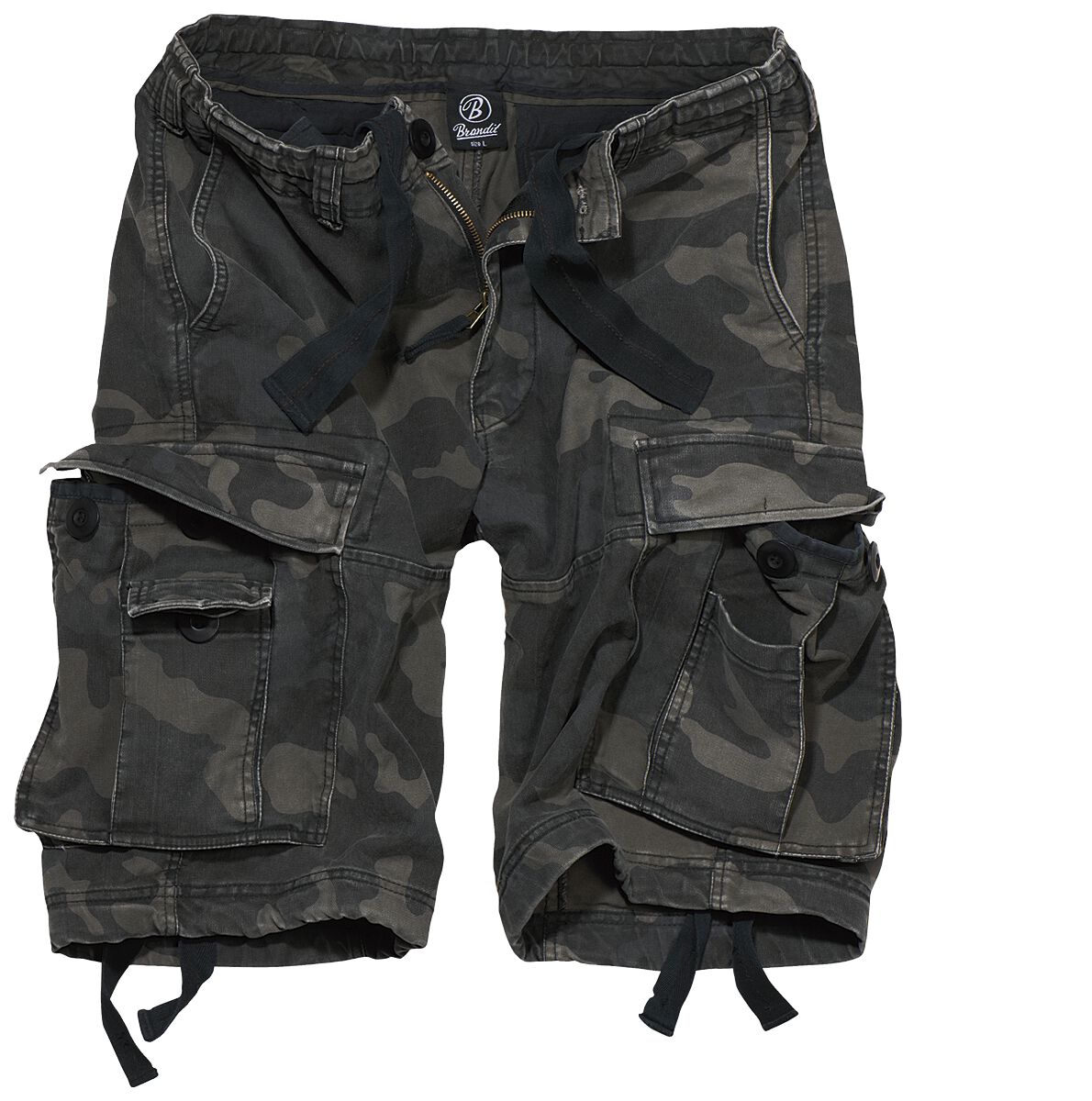 Brandit - Camouflage/Flecktarn Short - Vintage Shorts - S bis 7XL - für Männer - Größe S - darkcamo