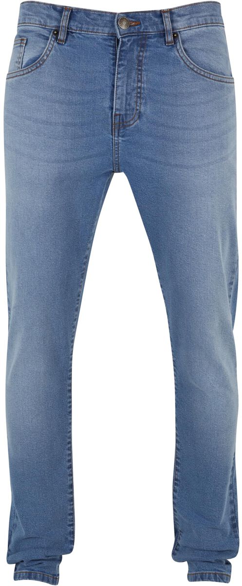 Levně Urban Classics Heavy Ounce Slim Fit Jeans Džíny světle modrá