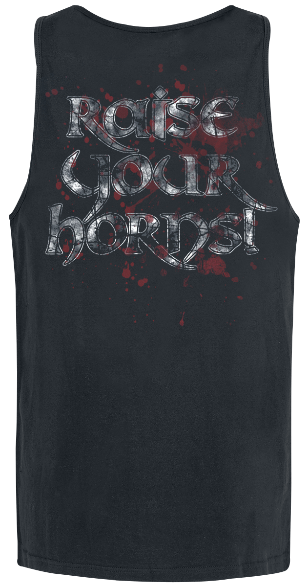 4060587337353 - Raise Your Horns Tank-Top schwarz in M