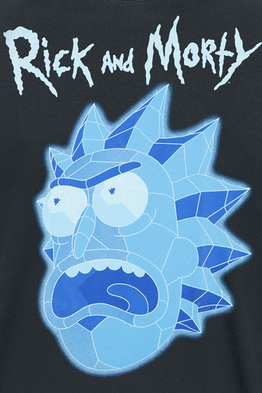 Rick And Morty Rick Polygon T-Shirt schwarz - 30.02% Rabatt