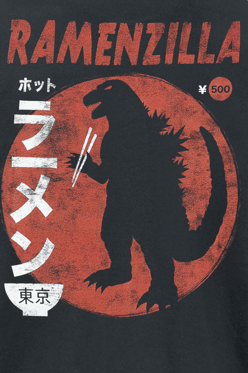 The Official Ramen Company Ramenzilla T-Shirt schwarz - 60.02% Rabatt