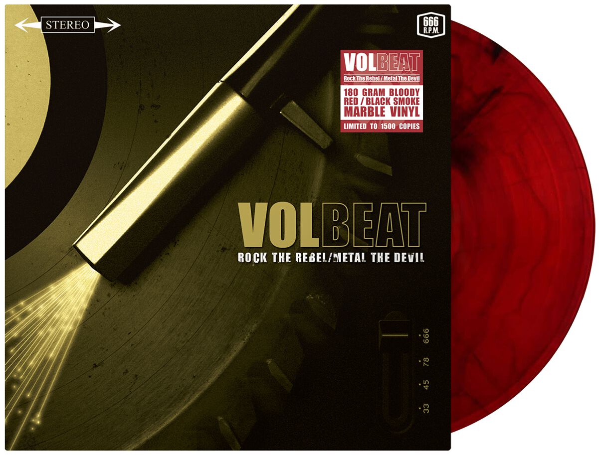 Levně Volbeat Rock the rebel / Metal the devil LP mramorovaná