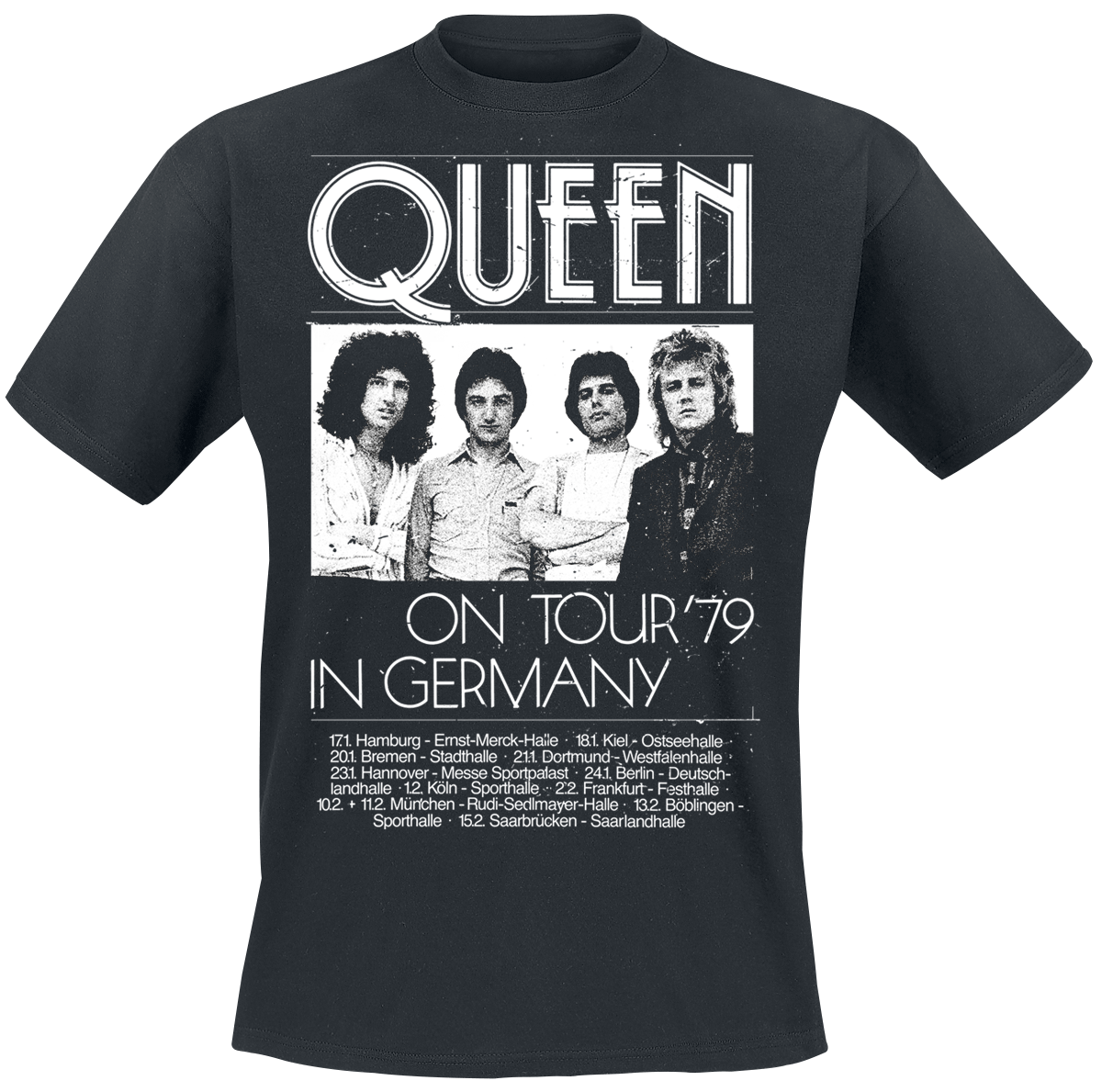 Queen - Germany Tour 79 - T-Shirt - schwarz