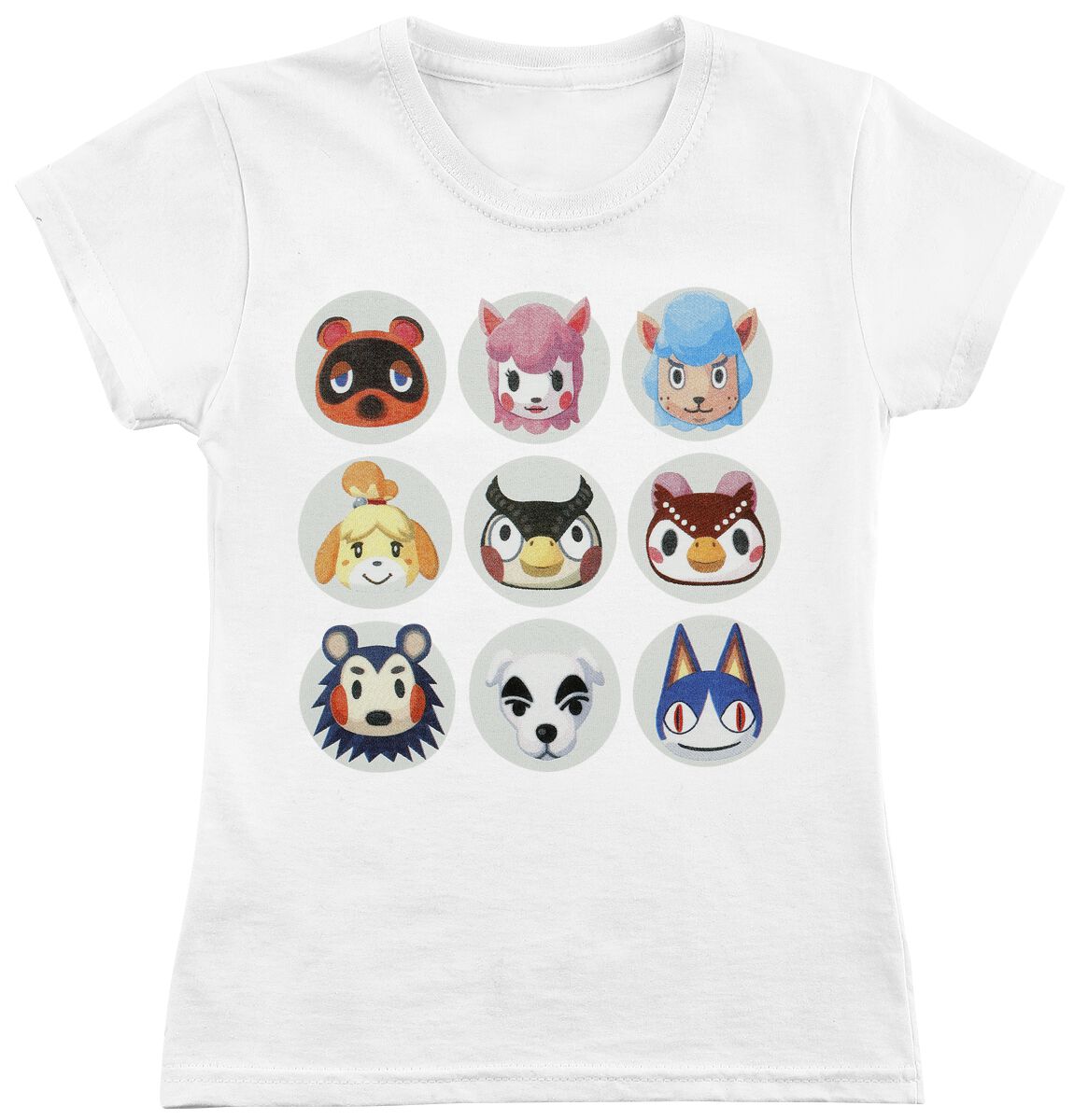 Animal Crossing Kids - Grey Box T-Shirt white