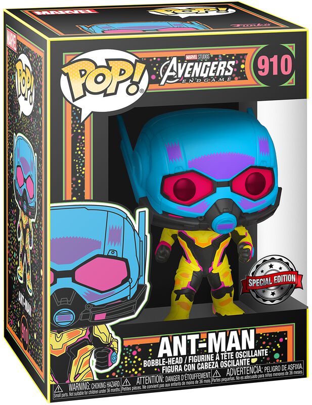 Ant-Man (Black Light) Vinyl Figur 910
