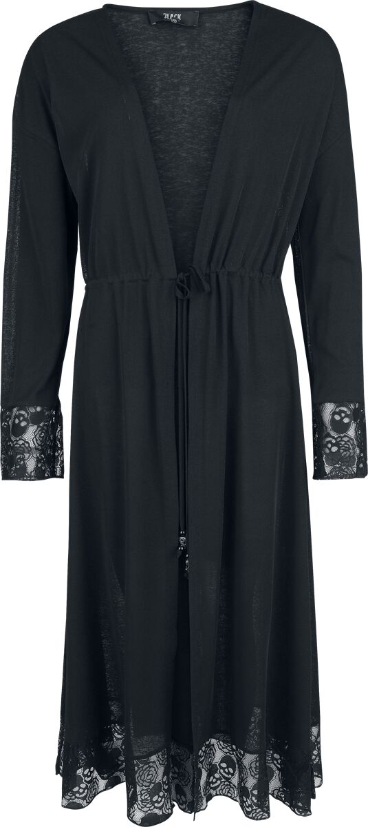 Cardigan - Essential festival cardigan with skull lace - S bis XXL - für Damen - Größe M - schwarz - Frauen - female