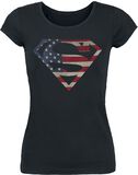 US Flag Logo, Supergirl, T-Shirt