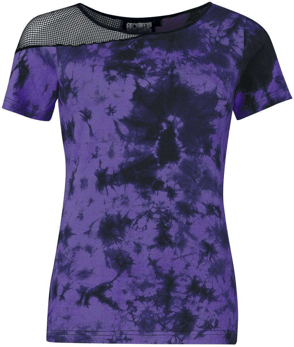 Poizen Industries Sadira Top T-Shirt schwarz lila Poizen Industries Sadira Top T-Shirt schwarz lila