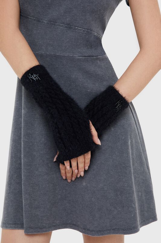 KIHILIST by KILLSTAR - Gothic Fingerless gloves - Moon’s Gaze Fingerless Gloves - for Women - black