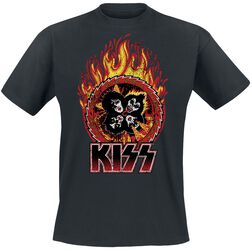 Rock And Roll Over Flames, Kiss, T-Shirt