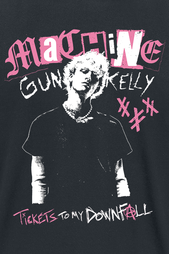 Machine Gun Kelly Photo Tickets To My Downfall T-Shirt schwarz