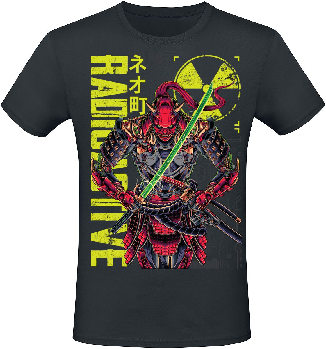 NEOMACHI - Gaming T-Shirt - SAMURAI - S bis XXL - für Männer - Größe M - schwarz  - EMP exklusives Merchandise!