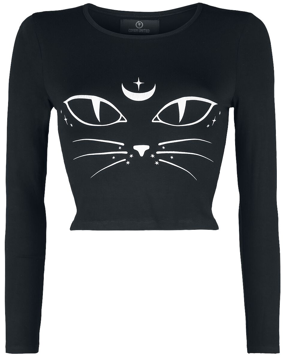 Coven United Cat Tee Long-sleeve Shirt black
